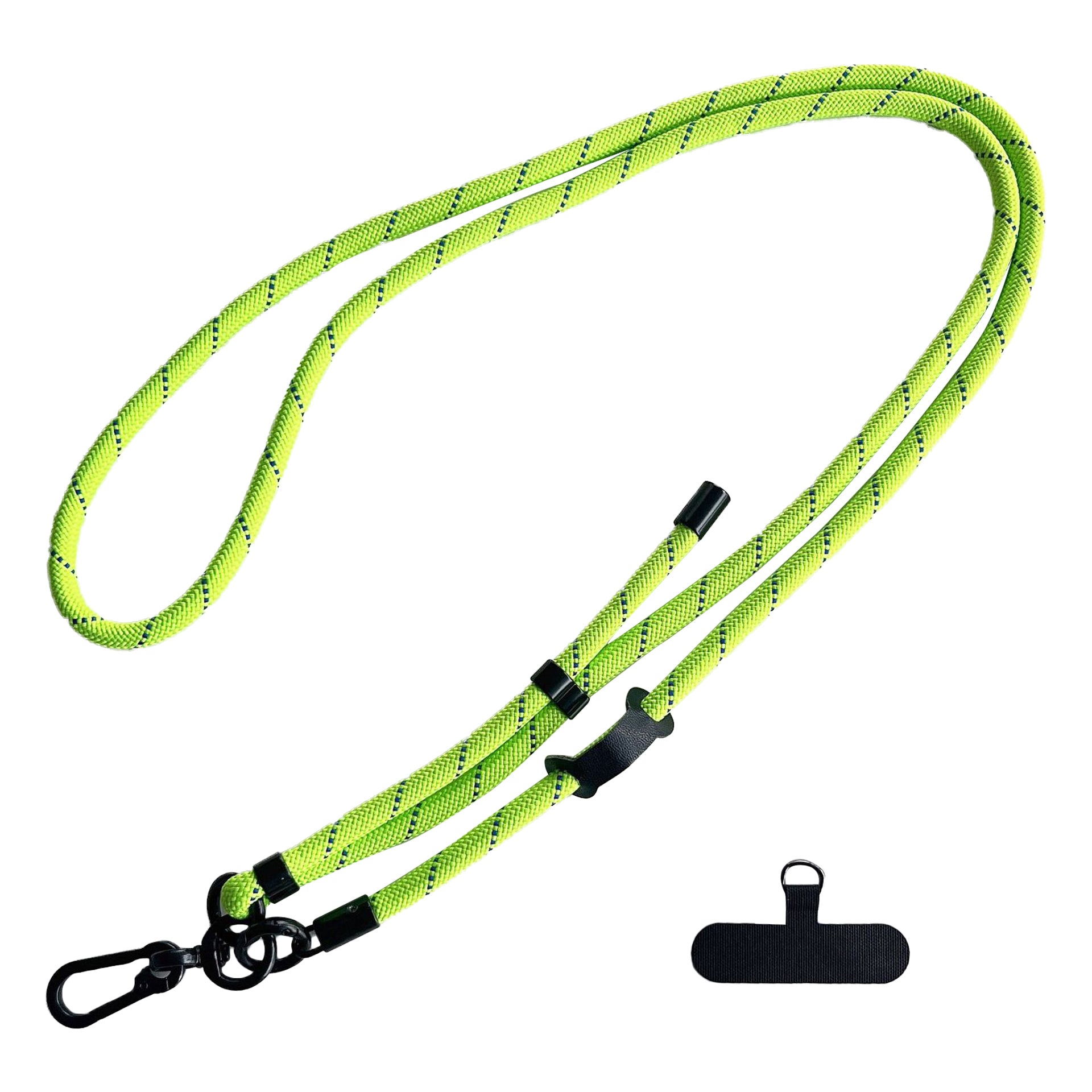 7mm Nylon Phone Lanyard Dual Color Crossbody Carrier Phone Charm with Tether Tab 7mm Nylon Phone Lanyard Dual Color Crossbody Carrier Phone Charm with Tether Tab